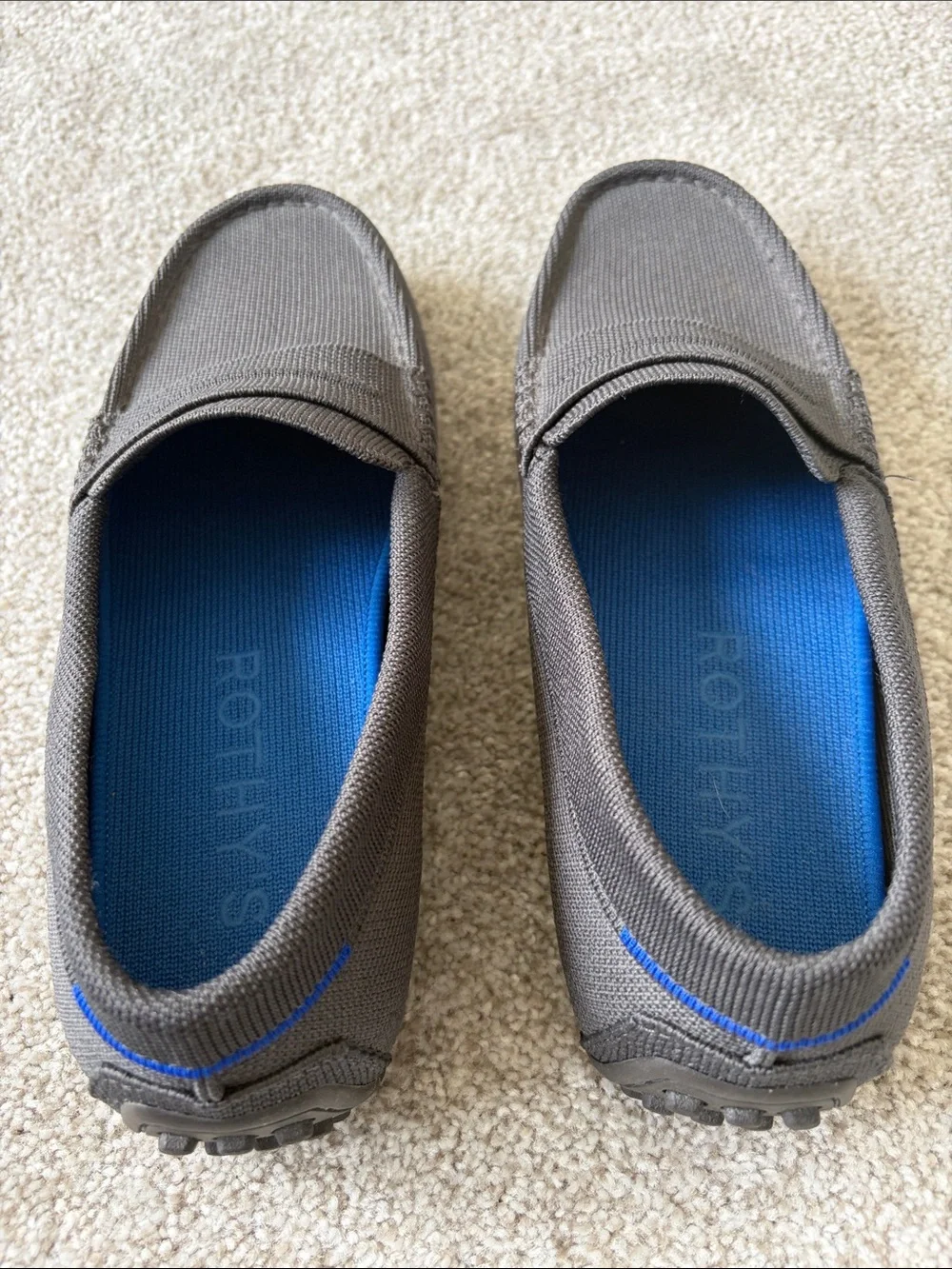Rothy's Men's Dark Grey Knit The Daily Driver Loafers - 9M